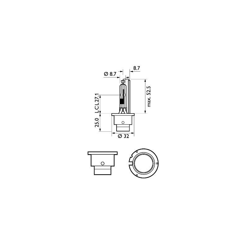 Behr Hella D3S 4300k Xenon lempute Behr Hella D3S 4300k Xenon lempute