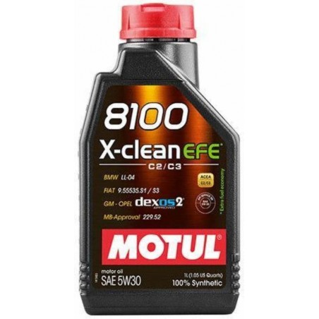 MOTUL 5W30 8100 X-CLEAN EFE...