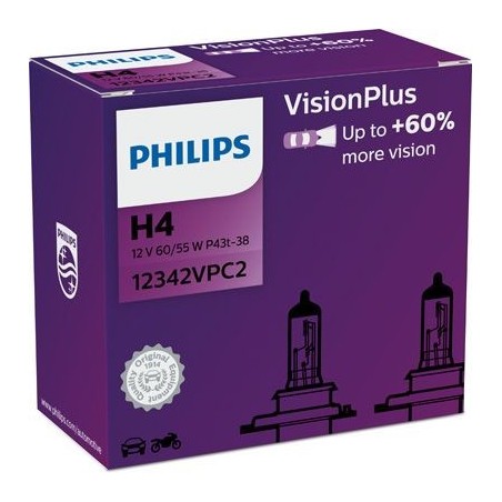 Philips H4 12V/60/55W +60%...