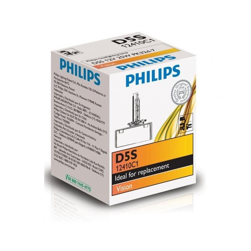 PHILIPS D4R 4600k Xenon VISION +30% lempute PHILIPS D4R 4600k Xenon VISION +30% lempute