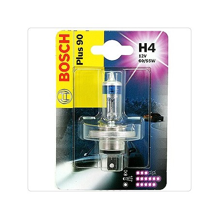 Bosch H4 12V/60/55W +90%...