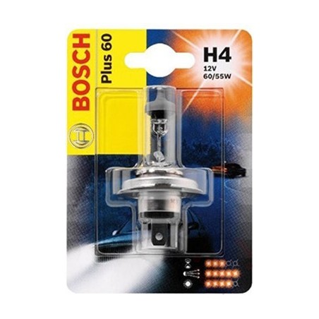 Bosch H4 12V/60/55W +60%...